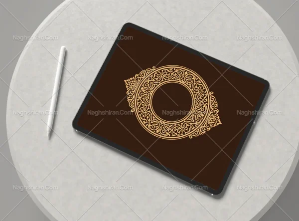 وکتور حاشیه نقوش اسلیمی طرح خاص