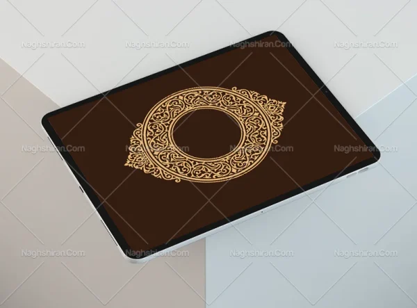 وکتور حاشیه نقوش اسلیمی طرح خاص