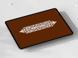 وکتور قلمدان طرح المان و نقوش سنتی