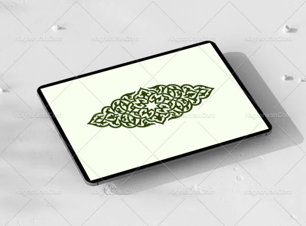 وکتو طرح ترنج المان و نقوش سنتی