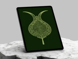 وکتور علم طرح نقوش سنتی