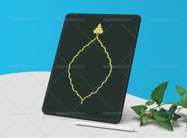 وکتور کادر سنتی ساده خلاقانه