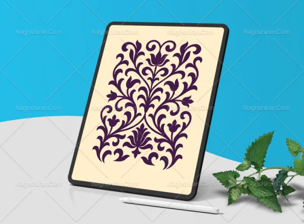 وکتور واگیره حاشیه المان و نقوش سنتی