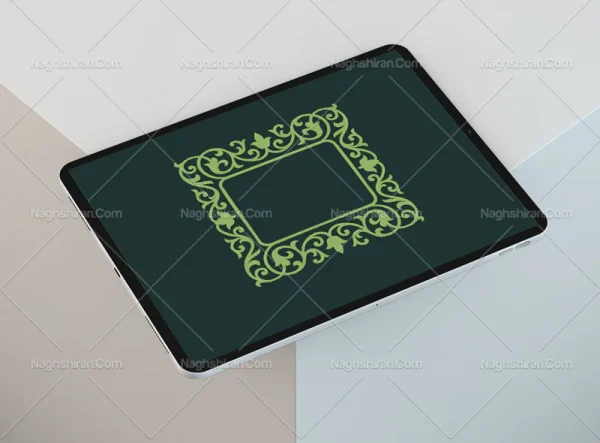وکتور حاشیه نقوش ساده سنتی