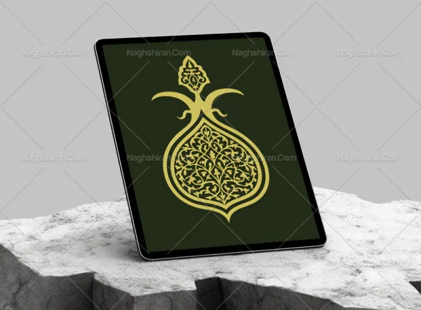 وکتور طرح علم سنتی رنگی