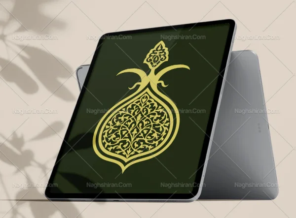 وکتور طرح علم سنتی رنگی