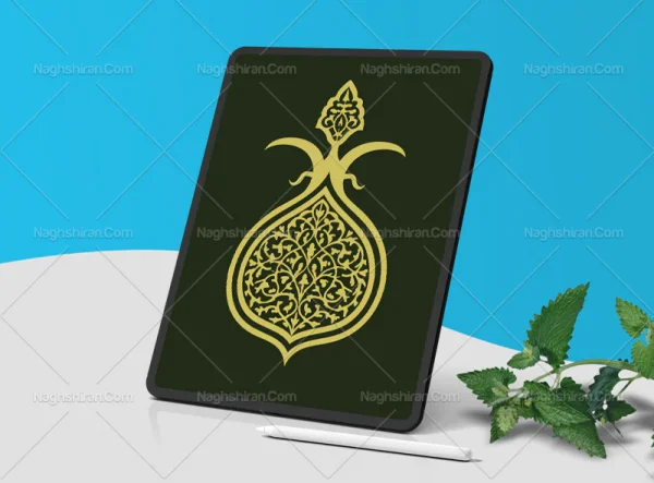 وکتور طرح علم سنتی رنگی