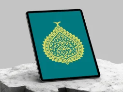 وکتور نشان نقوش و المان سنتی سبز