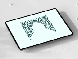 وکتور طرح محراب و نیم ترنج تذهیب