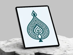 وکتور طرح علم نقوش سنتی رنگی