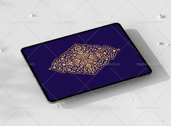 وکتور طرح ترنج کرم سنتی
