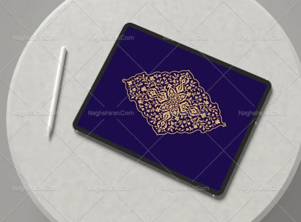 وکتور طرح ترنج کرم سنتی
