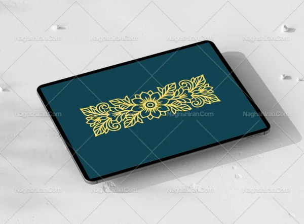 وکتور واگیره حاشیه نقوش ماندالا