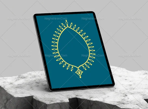 وکتور حاشیه طرح خاص ساده سنتی