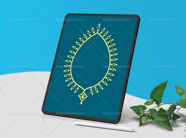 وکتور حاشیه طرح خاص ساده سنتی