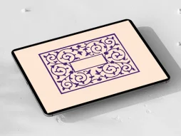 وکتور کادر چرخش و نقوش سنتی