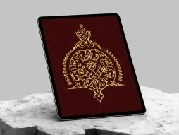 وکتور گل نقوش تذهیب تو خالی