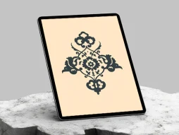 وکتور نشان اسلیمی دهان اژدری