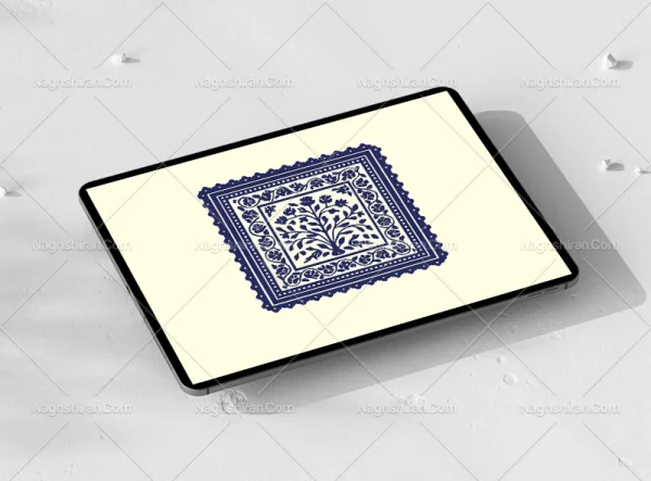 وکتور کادر و حاشیه گل سنتی