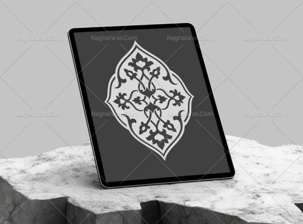 وکتور ترنج طرح المان و نقوش سنتی رایگان