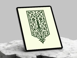وکتور کتیبه نقوش سنتی خلاقانه