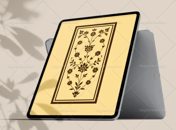 وکتور طرح نقوش تذهیب رایگان