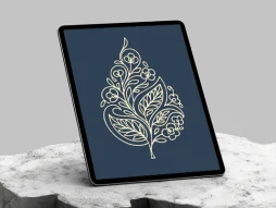 وکتور نقوش برگ طرح درخت