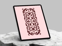 کتیبه ساده نقوش سنتی