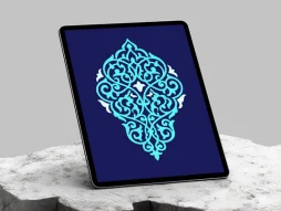 نشان سنتی آبی رنگ
