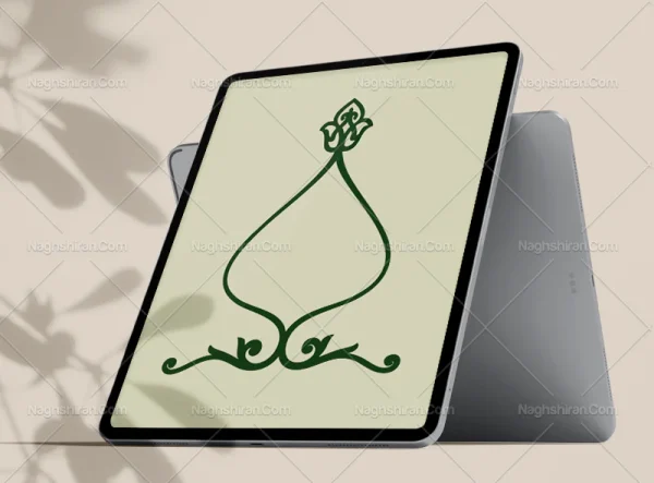 کادر ساده سنتی سبز