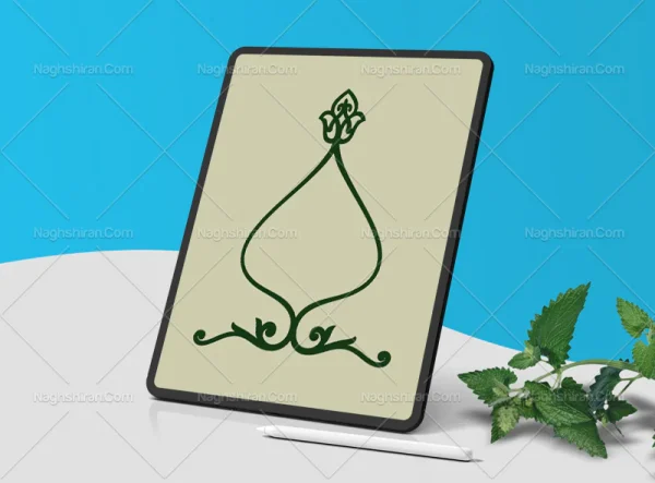 کادر ساده سنتی سبز