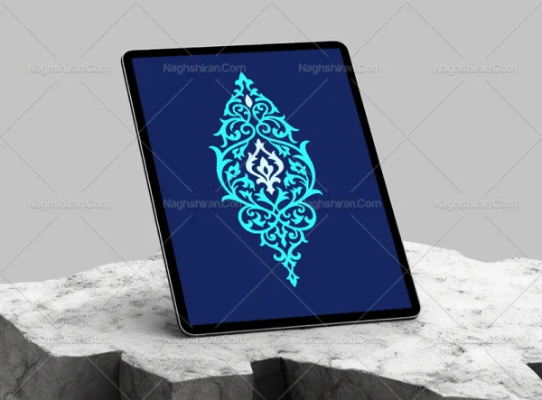 ترنج نقوش سنتی آّبی