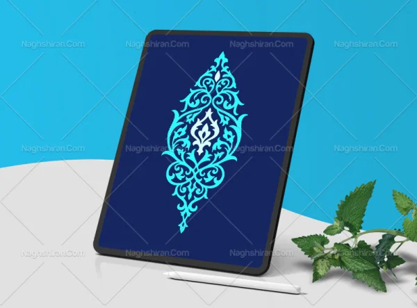 ترنج نقوش سنتی آّبی