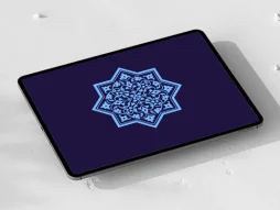 نشان نقوش تذهیب آبی