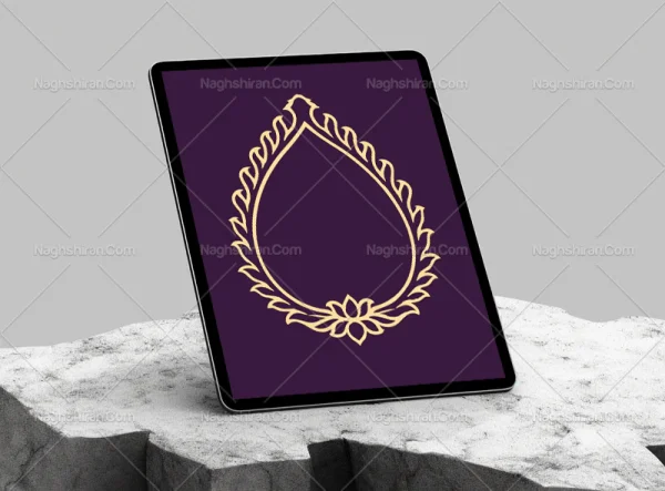 کادر گل و برگ سنتی
