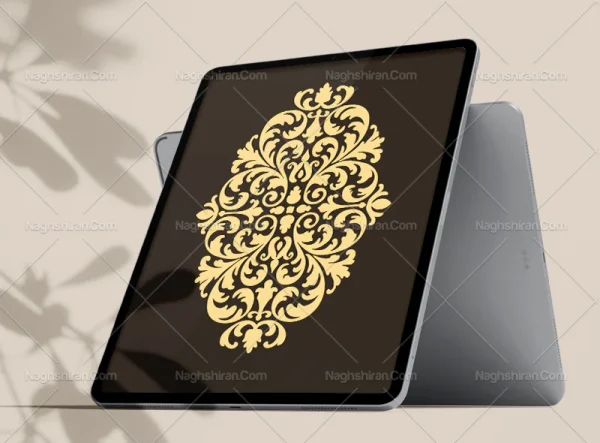 ترنج نقوش سنتی رنگی