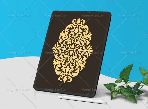 ترنج نقوش سنتی رنگی