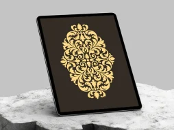 ترنج نقوش سنتی رنگی