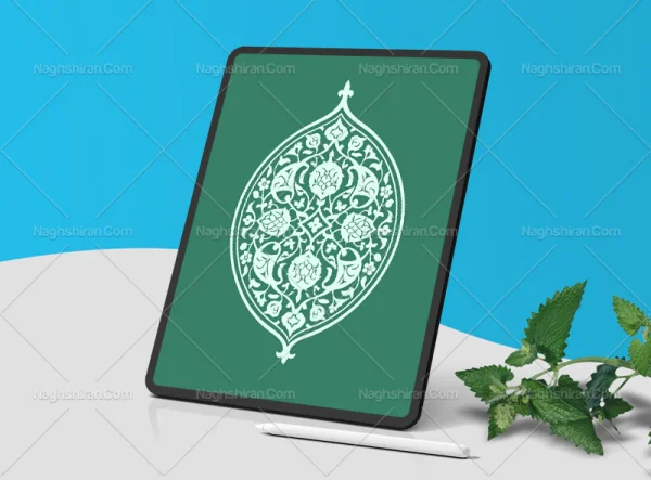ترنج نقوش سنتی سفید