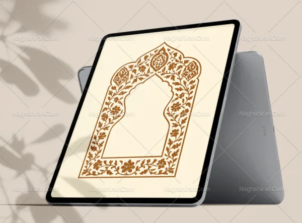 محراب طرح حاشیه نقوش تذهیب
