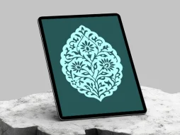 نقوش سنتی آبی رنگ