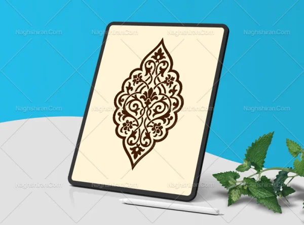 طرح ترنج نقوش ختایی