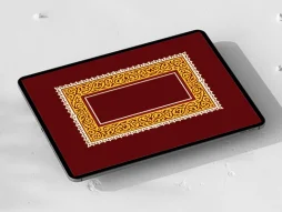 حاشیه مستطیل نارنجی سنتی