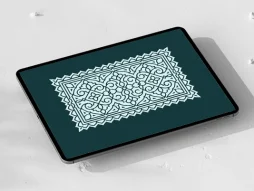 کتیبه نقوش سنتی سفید