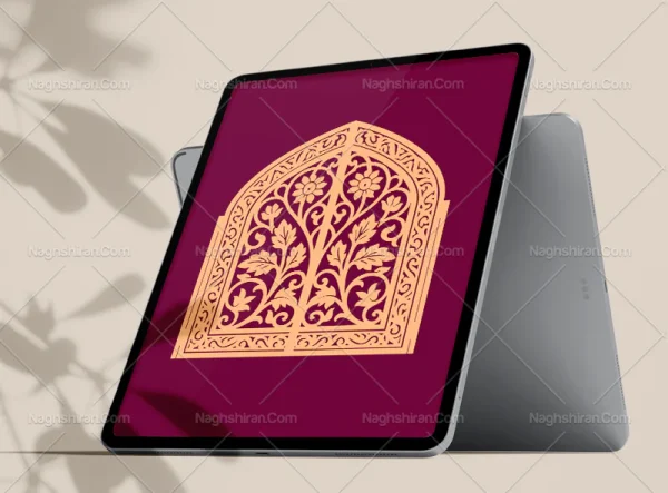 محراب طرح برگ و گل سنتی