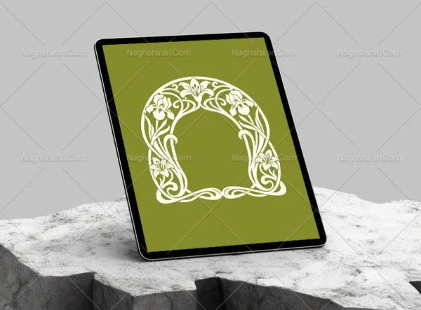 محراب طرح گل و بوته سنتی