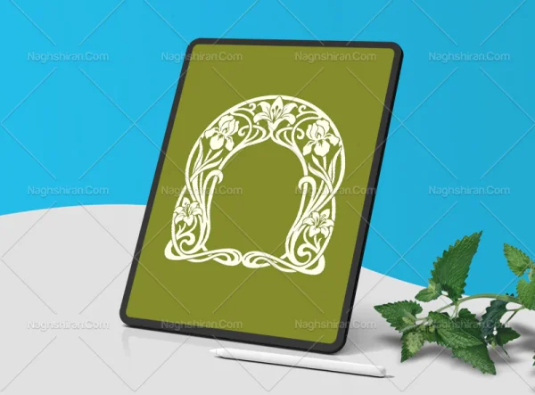 محراب طرح گل و بوته سنتی