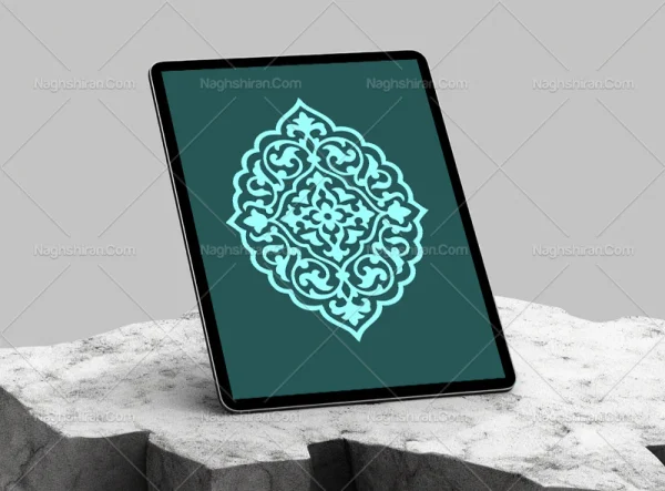 ترنج آّبی تذهیب