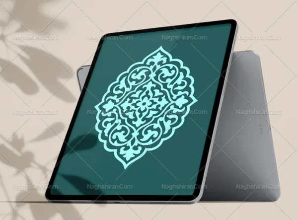 ترنج آّبی تذهیب