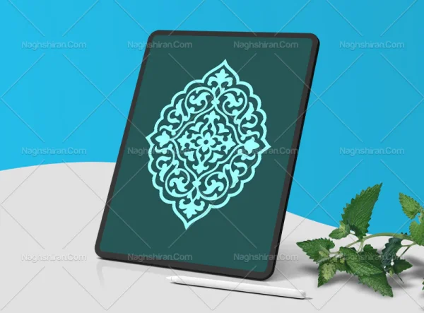 ترنج آّبی تذهیب
